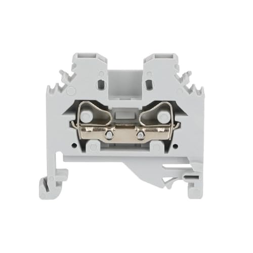 Borne para carril Din de 4 mm² con jaula de resorte para una conexión rápida y segura, 10 uds