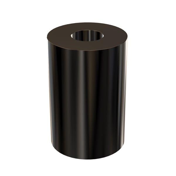 Black Aluminum Spacer 1" OD x 3/8" ID, Round Spacer, Fits Screws Bolts 3/8" or M10 by Metal Spacers Online (1-1/2" Length, 2 Pack)