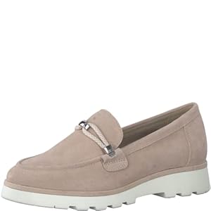 MARCO TOZZI Slippers dames Platte hak, zacht gevoel me voetbed, van hoogwaardig leer, ideaal voor business en vrije tijd