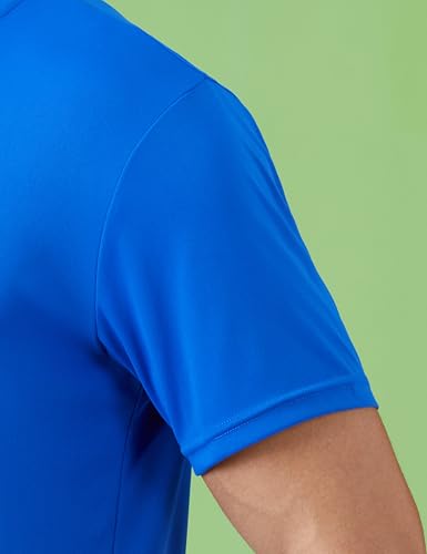 Image of Amazon Brand - Symbol Men's Solid Active Regular Fit Sports T-Shirt | Round Neck | Half Sleeve (Available in Plus Sizes)