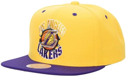 Casquette Lakers Mitchell & Ness Breakthrough Jaune et Violet