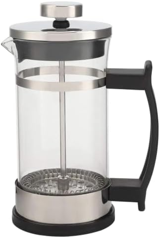 French Press Coffee Pot with Double Filter and Heat-Resistant Glass - 4