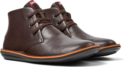 Camper Para Hombre. 36530-060 Botines De Piel Beetle MarróN (45), Plano, Cordones, Casual - 5
