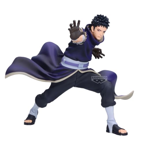 Banpresto Figura de Accion Obito Uchiha Naruto 72 Series- 63 - Vibration Stars 13cm - PZ69761P Multicolor - Figura Coleccionable - Ideal para los fanáticos del Anime