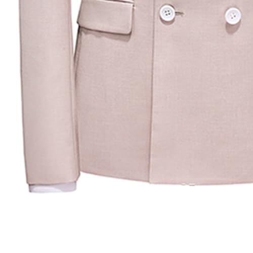 Men's Suit Double-Breasted Sports Coat Business Notch Lapel Jackets Wedding Blazer Regular Fit Dinner Jacket4