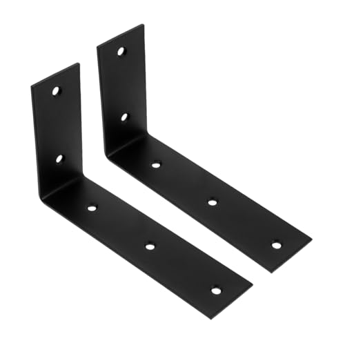 DECHOUS 2個 三角形 ジョイント L字型 ヘビーデューティー ブラケット ヘビーデューティー コーナー ブレース スチール アングル ブラケット L