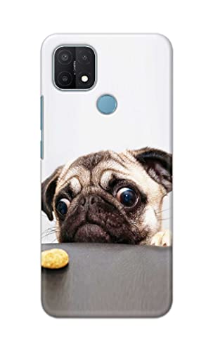 Image of PRINTFIDAA� Printed Hard Back Cover Case for Oppo A15 | Oppo A15s Back Cover (Pug Dog) -2808