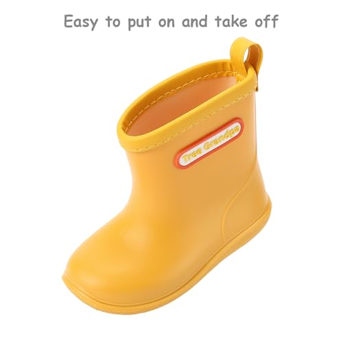 Tree Grandpa Toddler Rain Boots for Boys Girls Waterproof Baby Kids Rain Boots With Easy-on4