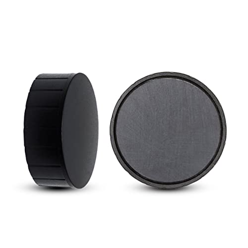MAUL MAULsolid, paquete SB, imanes pequeños e irrompibles para un uso versátil, imán redondo con diseño moderno, diámetro de 38 x 15,5 mm, paquete de 2 unidades, color negro