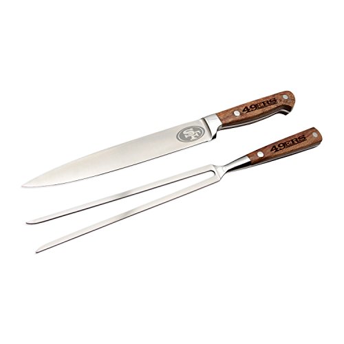 Sports Vault NFL San Francisco 49ers 2-Piece Carving Knife Set