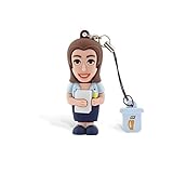Professional Usb Pendrive Lustiger USB-Stick, ideal für Schlüsselanhänger, Motiv „Angestellte“, USB Flash Drive 2.0, 8 GB