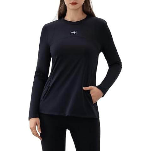 Angel Season Women's Long Sleeve Workout Shirt Cover