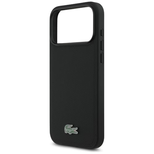 Coque iPhone 17 Pro Max Lacoste MagSafe Noir - Protection Petit Piqué - 6