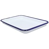 Plateau de service en émail – ce plateau à fruits élégant et raffiné apporte une touche de sophistication à toute table