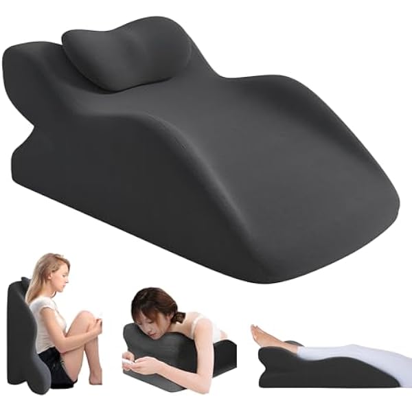 JAOGAUS Poduszka do czytania na łóżko i sofę, wielofunkcyjna poduszka klinowa, poduszka pod plecy, ergonomiczna poduszka klinowa z pianki memory, poduszka podpierająca plecy, szyję i nogi, do relaksu