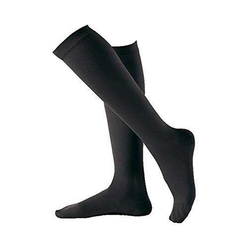 アルケア アンシルク・2 弾性ストッキング ハイソックス つま先あり 18475 ブラック SS