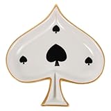 Aiuto organizzativo: riordina la tua cassettiera con questo vassoio portagioie, progettato per organizzare orecchini, anelli e collane, fungendo al contempo da splendido piccolo portagioie in ceramica, portagioie in ceramica, vassoio decorativo a forma di cuore