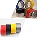 Healvian 3rolls Single-Sided Adhesive Tapes High Viscosity Repairing Tape for Home and Industrial Use Yellow and Easy to Tear