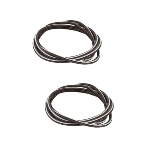 Bande de joint de porte en bois PVC café x2 isolant phonique