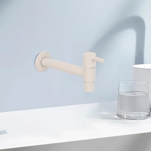 Grifo de lavandería de acero inoxidable Healeved monomando para pared 7