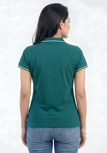 Image of Wear Your Opinion Womens Premium Pique Polo Collar Neck T-Shirt Womens Premium Pique Polo Collar Neck T-Shirt (Design: Tipped Polo)