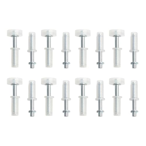 Kit de herrajes para clósets con 16 rodillos superiores para puertas plegables Bi-Fold. Guía para puertas tipo acordeón para ducha, clóset o gabinete
