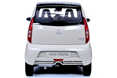 Image of Official Tata-Nano-Die-cast 1 /18 Scale Model Toy Car | Free Wheel (Not Pull Back) - for Boys and Girls Above 3 Years (Nano, White)