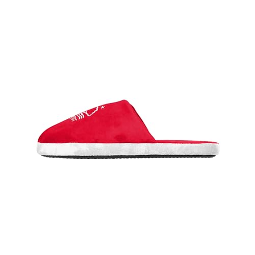 FOCO Officially Licensed Nottingham Forest FC Football Slippers (UK Footwear Size System Adult Men Numeric Range Medium 7 8)
