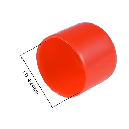 Protector de rosca de tornillo y tapas de tubo de extremo redondo uxcell para pernos metálicos 4