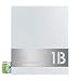 Produktbild Design-Briefkasten mit Zeitungsfach signal-weiß (RAL 9003) MOCAVI Box 111 Postkasten mit Hausnummer und Name V4A-Edelstahl graviert modern groß DIN A4