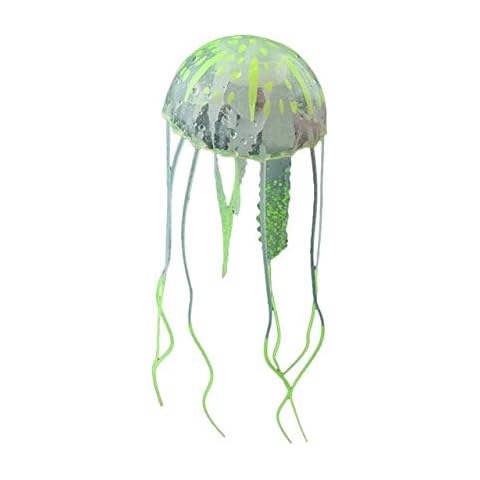 1Pcs Glowing Moon Jellyfish Aquarium Decor Artificial Jellyfish Fish Tank Ornament Harmless To All Fish For Both Fresh And Salt Cover