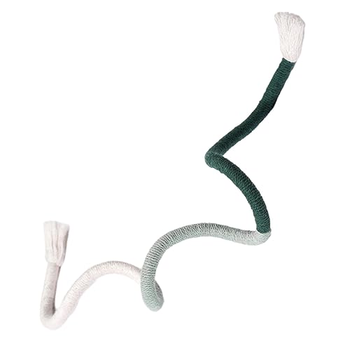 Funny Cat Toy Bite Rope Pet Chew Toy Comfort Durable Training Wear Resistant Sturdy Multifunction for Pet Kitten, Green