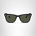 Ray-Ban Unisex RB4105 Folding Wayfarer Square Sunglasses, Matte Black/G-15 Green, 54 mm