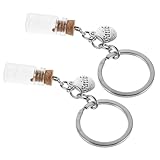 Utilisation polyvalente : utilisé comme porte-clés avec une bouteille en verre ou exposé comme porte-clés religieux en forme de graine à la maison ou bureau, il vous permet de garder la foi près de vous en toutes circonstances. porte-clés chrétien en forme de bouteille, flacon en verre contenant une graine