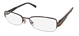 Max Mara 1085 Designer-Brille mit Federscharnier, für Damen und Herren, halbes Rand, exklusives Sammlerstück, Brille