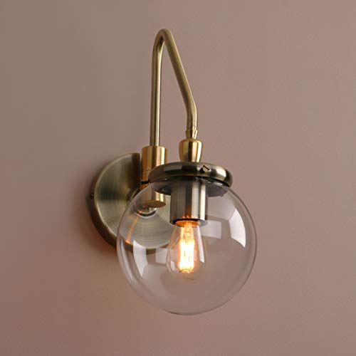 Pathson Industrial Swing Arm Wall Sconce Lighting, Adjustable Globe Wall Vanity Light For Bathroom, Hardwired Wall Lamp Fixture For Bedside Living Room Study Room (Bronze) #TOP2