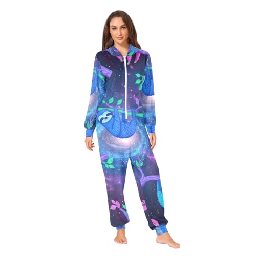 Combinaison paresseux fluo adulte pour vos soirées cocooning et détente