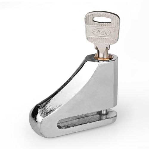 Blocco freno a disco per moto con chiave per bicicletta e scooter, vestibilità sicura per bici da strada, mountain bike, accessorio antifurto