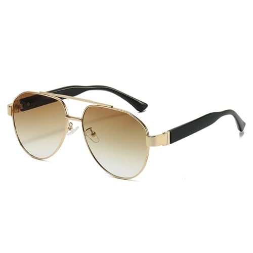 Lunettes de soleil rétro MUTYNE anti-éblouissement double pont métal verres dégradés