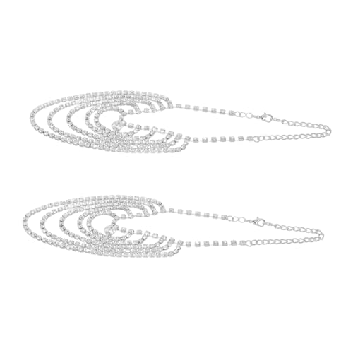 Tobilleras para mujer tipo pulseras de tobillo metálicas casuales