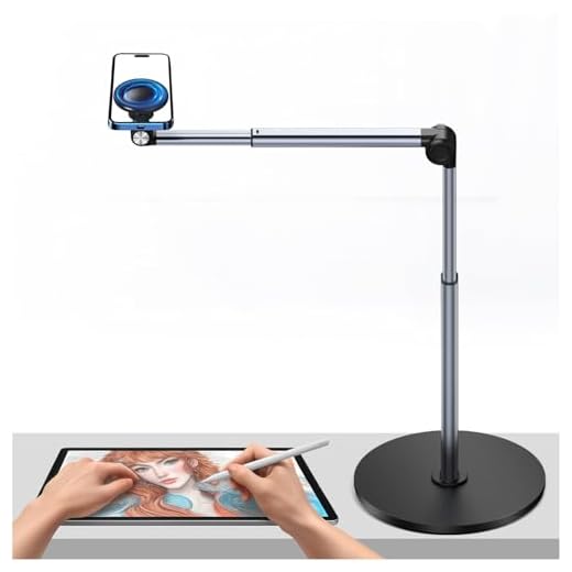 yAyusi Magnetico Porta Cellulare per Riprese Video, Multiuso Phone Holder, 360° Pieghevole Regolabile Braccio Telefono, Lungo 30 CM, Adatto per Riprese Video in Diretta, Pittura e Manicure