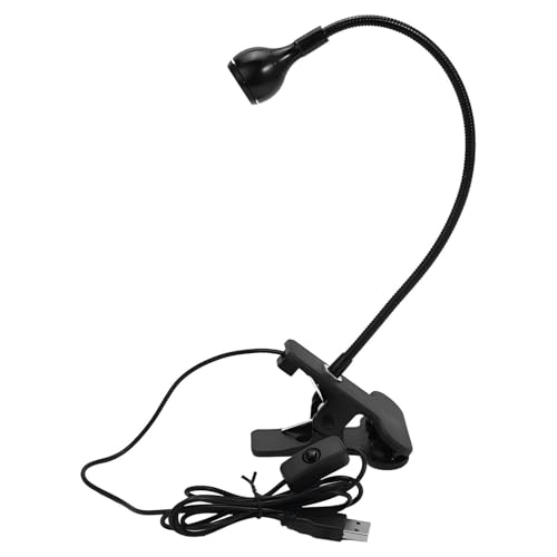 VIFERR Lampe de Lecture à Clipser, Lampe de Bureau avec Lampe de Bureau LED USB, Lampe à Pince Portable avec Col de Cygne Flexible pour Lire Éclairage de Lit Étudier Travailler