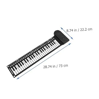 Générique 1 Jeu Piano à 49 Touches Piano à Musique Enroulable Pianos Roulés à La Main Piano Enroulable 49 Touches Piano Roulé à La Main Piano Éducatif Enroulable Pianos à Clavier Abdos Black - Les Beatles, Paul McCartney, John Lennon, RIngo Starr, George Harrison Générique 1 Jeu Piano à 49 Touches Piano à Musique Enroulable Pianos Roulés à La Main Piano Enroulable 49 Touches Piano Roulé à La Main Piano Éducatif Enroulable Pianos à Clavier Abdos Black – Image 2