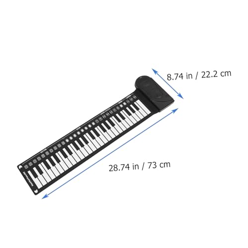 Générique 1 Jeu Piano à 49 Touches Piano à Musique Enroulable Pianos Roulés à La Main Piano Enroulable 49 Touches Piano Roulé à La Main Piano Éducatif Enroulable Pianos à Clavier Abdos Black - Les Beatles, Paul McCartney, John Lennon, RIngo Starr, George Harrison Générique 1 Jeu Piano à 49 Touches Piano à Musique Enroulable Pianos Roulés à La Main Piano Enroulable 49 Touches Piano Roulé à La Main Piano Éducatif Enroulable Pianos à Clavier Abdos Black – Image 3
