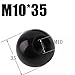 Handle Ball Nut for Consistent Performance in Industrial Equipment (M10-35 iron black)