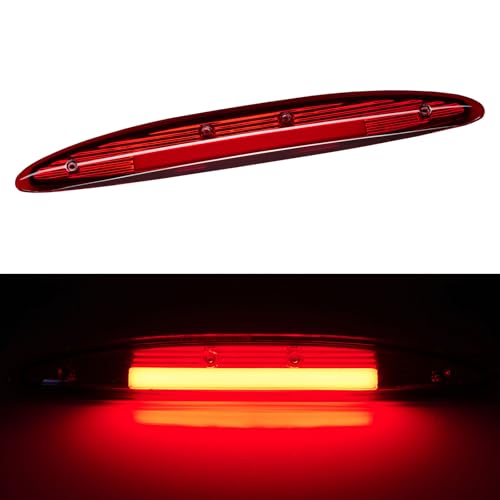 Image of Third 3rd Brake Light LED for 1997-2002 Ford Expedition, High Mount Rear Brake Lights Assembly for 97-02 Expedition, Waterproof Center Cab Lamp Stop Light (RED)