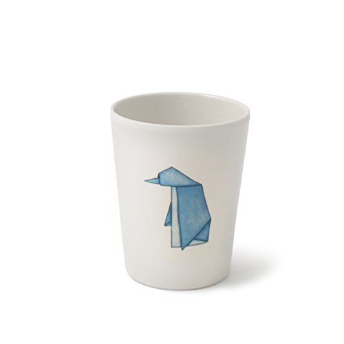 Cartaffini amis Origami "-Gobelet-Mélamine-Pingouins en Ø 6,4 cm % 2F 8,0 cm H 180 ml-capacité Blanc optique Cover
