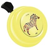 Liix Colour Bell neu 2021 Zebra Design Fahrradklingel Pferd Horse Design für Kinder und Erwachsene Design und mit einfacher Montage (Pastellgelb)