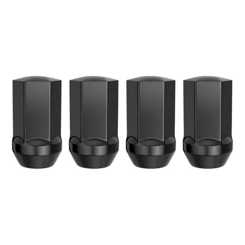 Image of MIKKUPPA 4PCS M14x1.5 OEM Lug Nuts - Replacement for Chevy Silverado Suburban Tahoe, GMC Sierra 1500 Yukon, Buick Cadillac Dodge Chrysler, OEM Factory Wheel, Black Closed End One-Piece Tire Nut