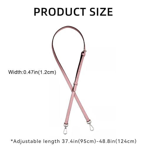 Image of Jiesinlov Leather Bag Shoulder Strap Replacement Crossbody Adjustable Conversion Kit Fit for Mini Pouch